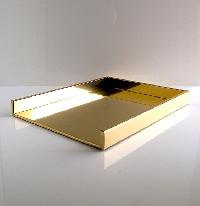 designer brass trays
