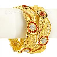 fancy gold bangles