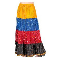 Bhandhej Multi Colour Long Skirt