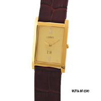 Mens Golden Square Dial Watch