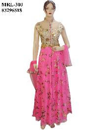 Exclusive Designer Imported Fabric Pink Long Anarkali Suit
