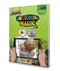 Safari 3D Magic Coloring Book