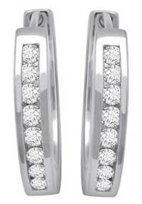 Diamond Earrings : JE-ER-047-W
