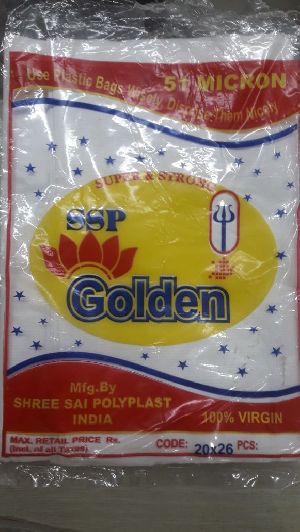 Golden Plastic Pick Up Bags
