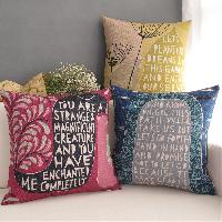 hand painted pillow covers