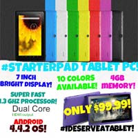 StarterPad Android 4.4 Tablet Computer