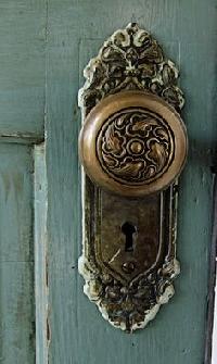 antique door handle