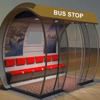 Prefabricated Bus Stop Shelter