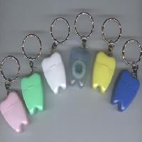Mini Tooth Shape Dental Floss Keychain, Teeth Shape Dental Floss