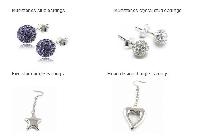 Stainless Steel Shamballa Earrings