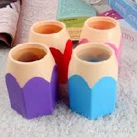 colored plastic pen holders