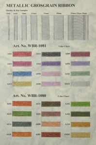 Metallic Grosgrain Ribbon