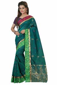 PURE COTTON SAREE WITH DESIGNER PALLU