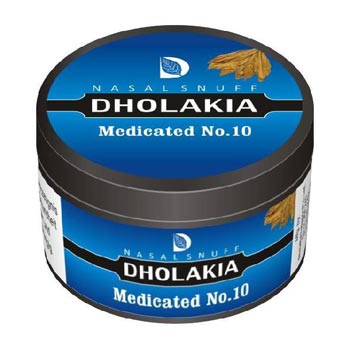25 gm Dholakia Medicated No.10 Non Herbal Snuff