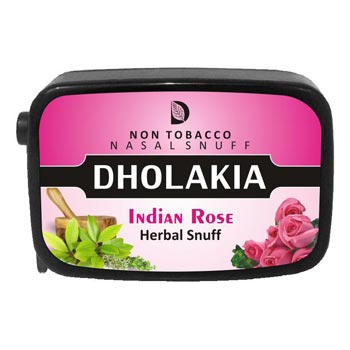 9 gm Dholakia Indian Rose Herbal Snuff