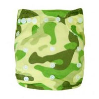 Green Camo Pocket Diapers