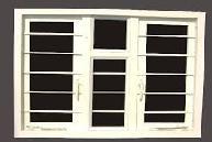 Powder Coated Steel Window Grills, Color : White for Security Decor