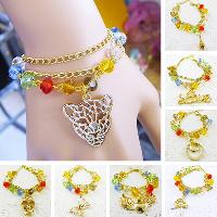 Crystal String Beads Chain Pendant Friendship Bracelets