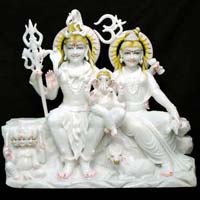 Marble Shiv Parivar Statue