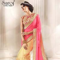Beautiful net designer saree