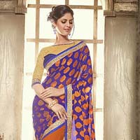 fashionable designer fancy saree