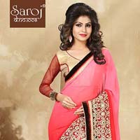 Lovely embroidery saree