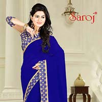 Lovely plain border saree