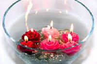 Floating Flower Candles