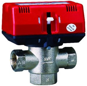 Thermostatic Electrical Three-way Brass Motorized Valve