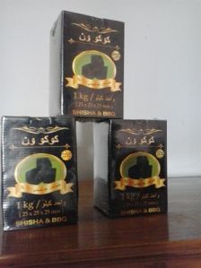 Coco One Coconut Shell Charcoal Briquette, Packaging Type : Black
