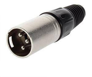 3 Pin Male Cannon Plug Inline Socket Connector Adapter