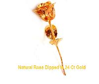 Gold Plated Rose (6")