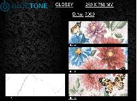 10x15 Inch Glossy Flower Digital Wall Tiles