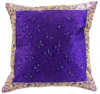 beaded designer cushion cover