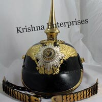 Brass Leather Helmet