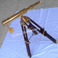 Polished Telescope with Stand