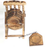 Wooden Set for Small Tea Plate