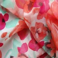 Polyester Georgette Printed Fabric