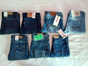 Stitched branded men jeans assortment stock lot, Pattern : Plain, Occasion  : Casual Wear, Party Wear at Rs 415 / piece in delhi