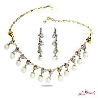 Djewels Gold Beautiful Necklace Set, Gender : Ladies