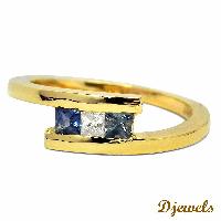Diamond Gold Ladies Ring in Karol Bagh