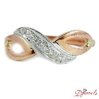 Djewels Gold Diamond Ladies Ring Cyndi, Rings Type : Daily Wear