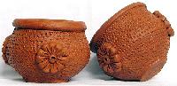 designer terracotta pot