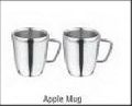 Stainless steel double wall Apple Mug
