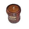Round Small Wooden Money Bank