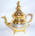 Gold Silver Arabic Teapot