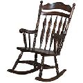 Antique Hand Carved Wooden Rocking Chair