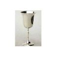 Silver Plated Engraved Brass Wine Goblet