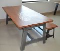 Class Room Wooden Table and Desk Live Edge
