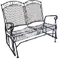 Metallic Two Seater With Arm Rest Sofa Garden Chair
